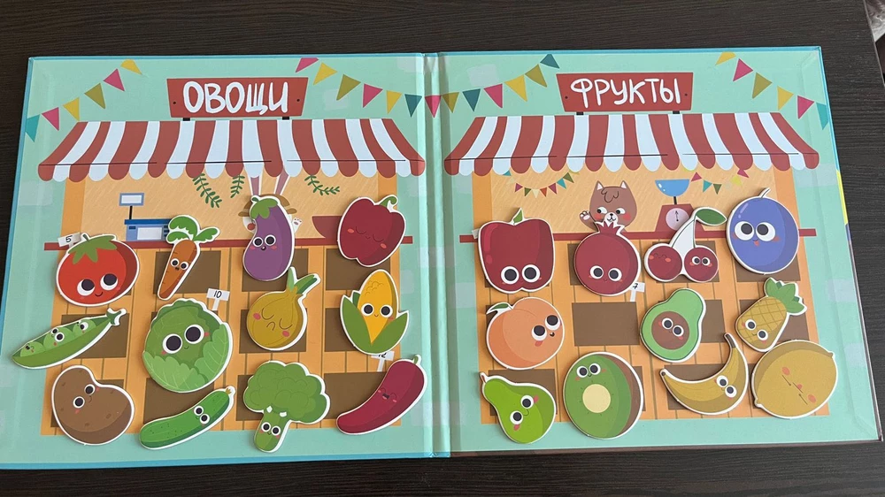 Ребёнку очень понравилась магнитная игра! Приятный материал и рисовка яркая классная. Пришла целая, в упаковке. Еще и на обратной стороне есть дополнительное игровое поле 😊