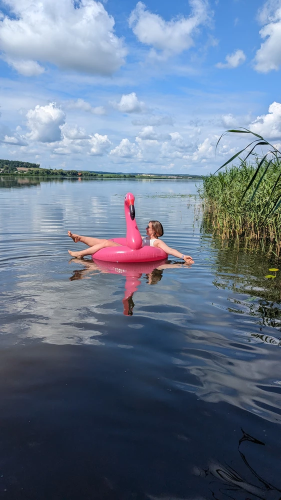 Отличный фламинго, понравился и детям и взрослым