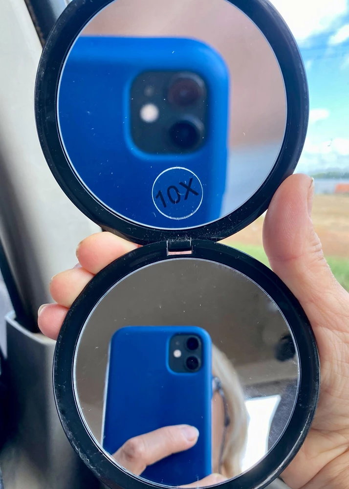 Отличное зеркало для зрения  +2,5 ) 
Упаковано аккуратно в коробочке. Доставка быстрая . Рекомендую.