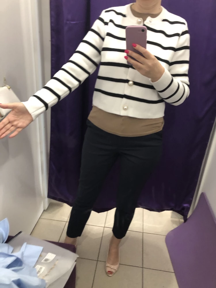 Кардиган прекрасный, но на рост 173 очень коротко