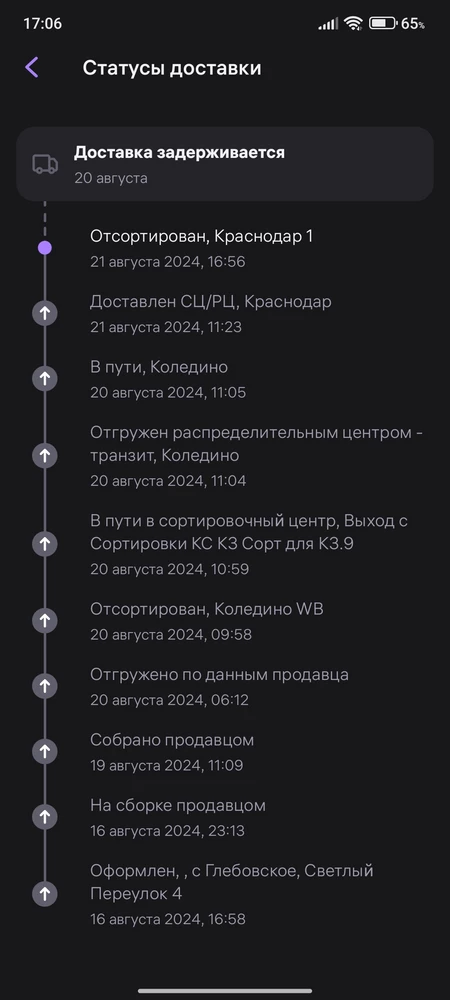 Продавец не торопливый от слова совсем. Сборка заняла 3 дня! Я поняла бы если бы было хорошо упаковано, но нет же, просто пакетик. Качество плохое. Боковые нитки уже начали растрепыааться, хотя даже стирки ещё небыло. Сам плед из самого дешёвого материала. Разочарована, в первую очередь сроком доставки, задержали. Если бы хоть вовремя привезли, на качество можно было бы не ругаться.