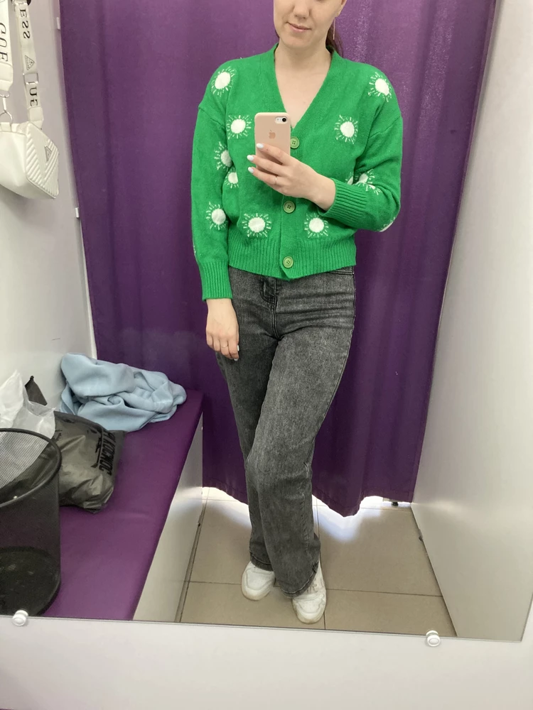 Не плохой кардиган, но на рост 170 рукав коротковат