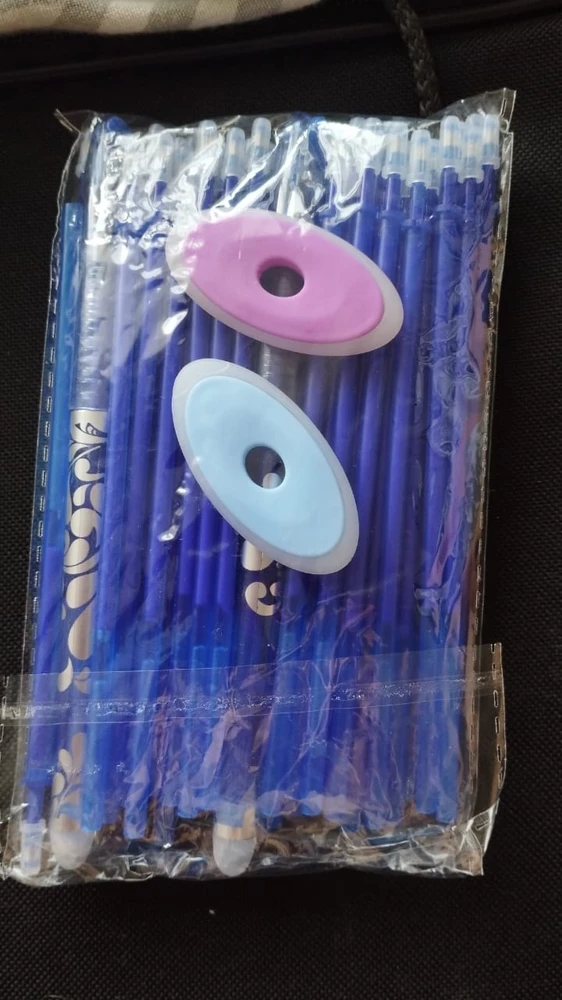 Упаковано хорошо, стержни подходят к любой гелевой, удобные ручки для школы. Благодарю за доставку