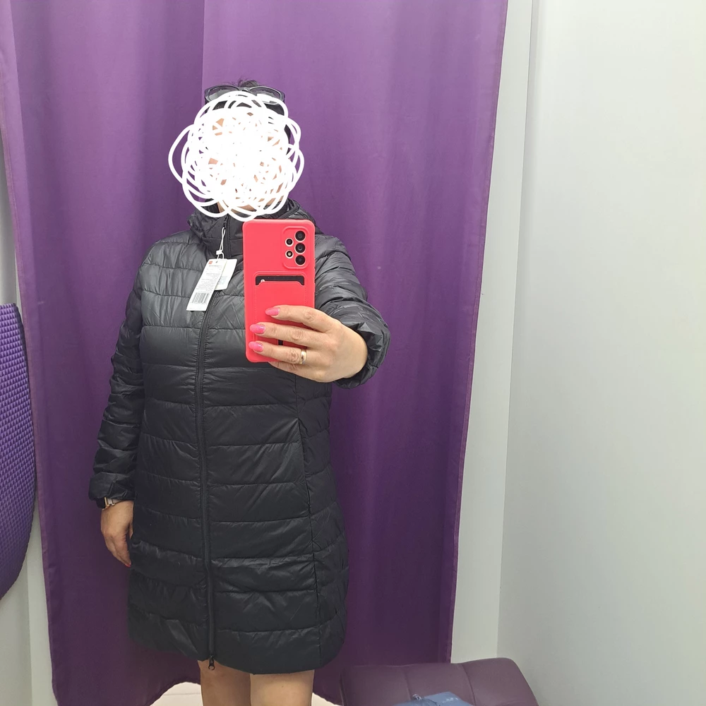 Куртка классная   мягкая,  лёгкая, длина нормальная но не подошёл размер.