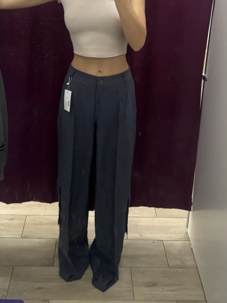 Мой рост 176, ноги длинные, но эти штаны оказались гораздо длиннее… отказ :(