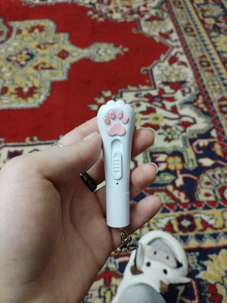 Прикольный лазер, кошка бегает как бешеный веник за ним,спасибо)