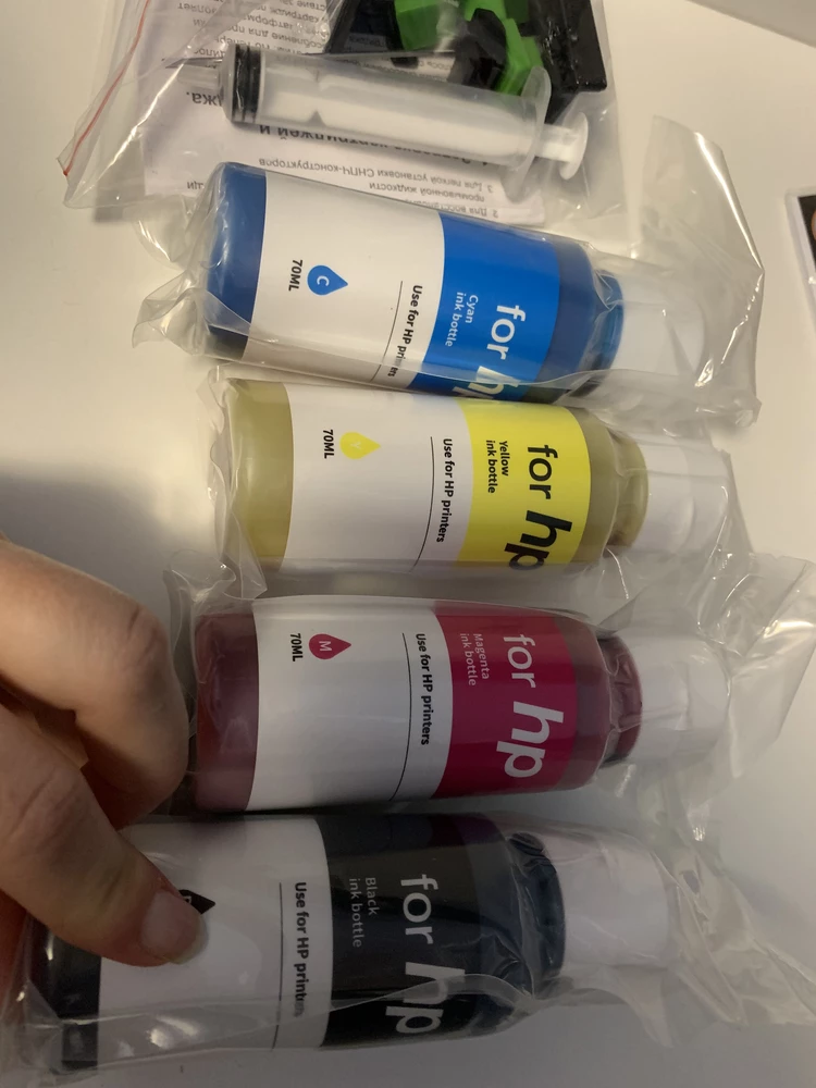 Заказывала canon, пришли hp, отказываться не стала т.к нет времени ждать новый товар, надеюсь ничего страшного не случится